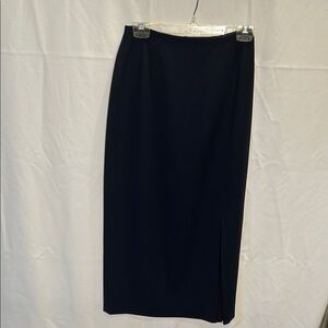 Navy Blue Women's Pencil Skirt Size 6 100% Wool